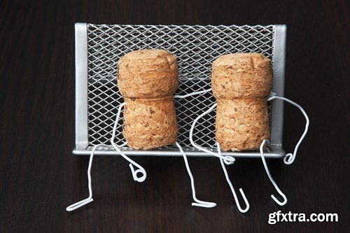 Amusing Wine Corks - 5 UHQ JPEG