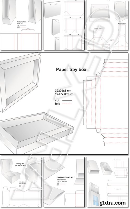 Differents stamp for boxes - Vector