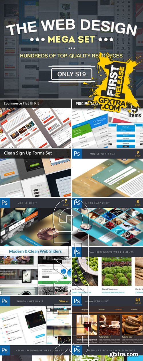 The Web Design Mega Set – Hundreds of Premium
