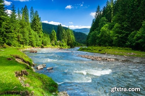 Collection of river around the world mountain city mountain river riverbed 25 HQ Jpeg