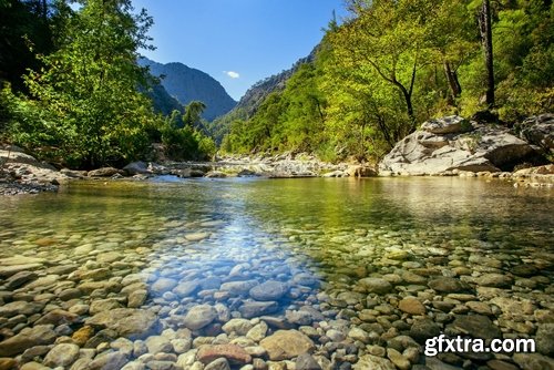 Collection of river around the world mountain city mountain river riverbed 25 HQ Jpeg