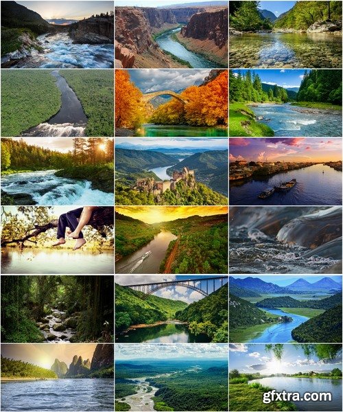 Collection of river around the world mountain city mountain river riverbed 25 HQ Jpeg