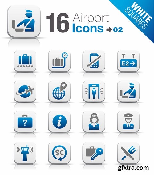 Collection of vector image various flat icons on various subjects #3-25 Eps