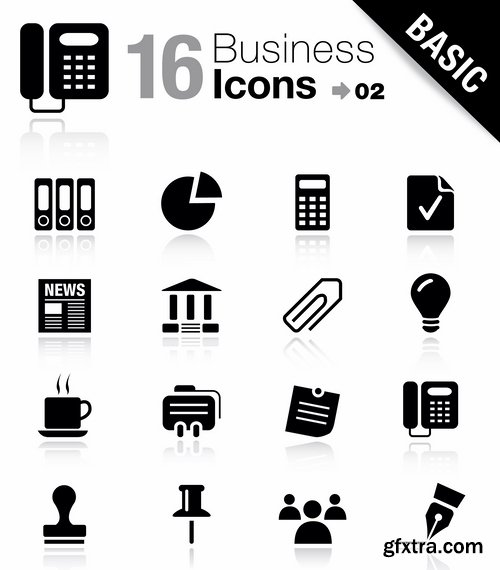 Collection of vector image various flat icons on various subjects #3-25 Eps