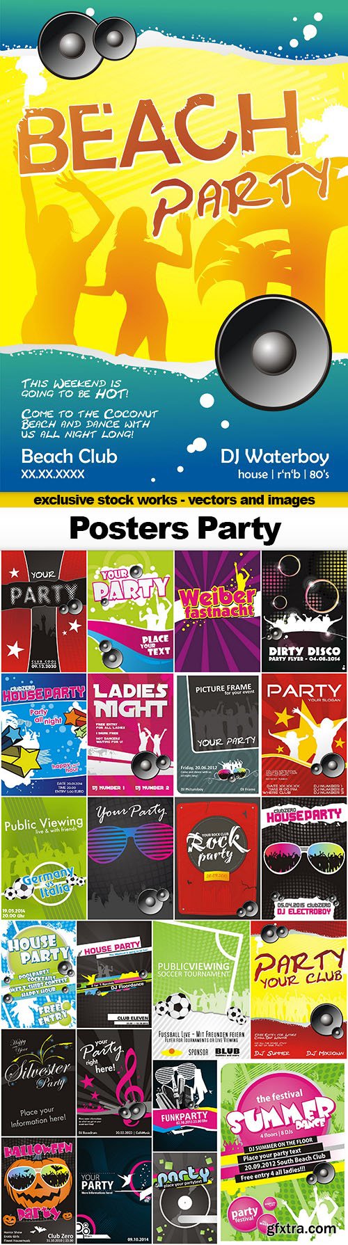 Posters Party - 25x EPS