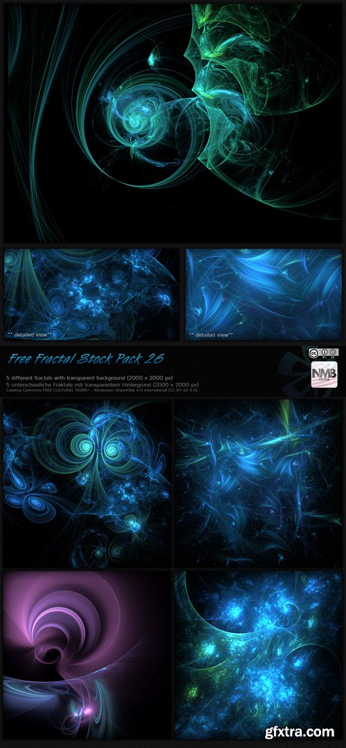 Fractal Backgrounds - Transparent PNG Overlay, part 24