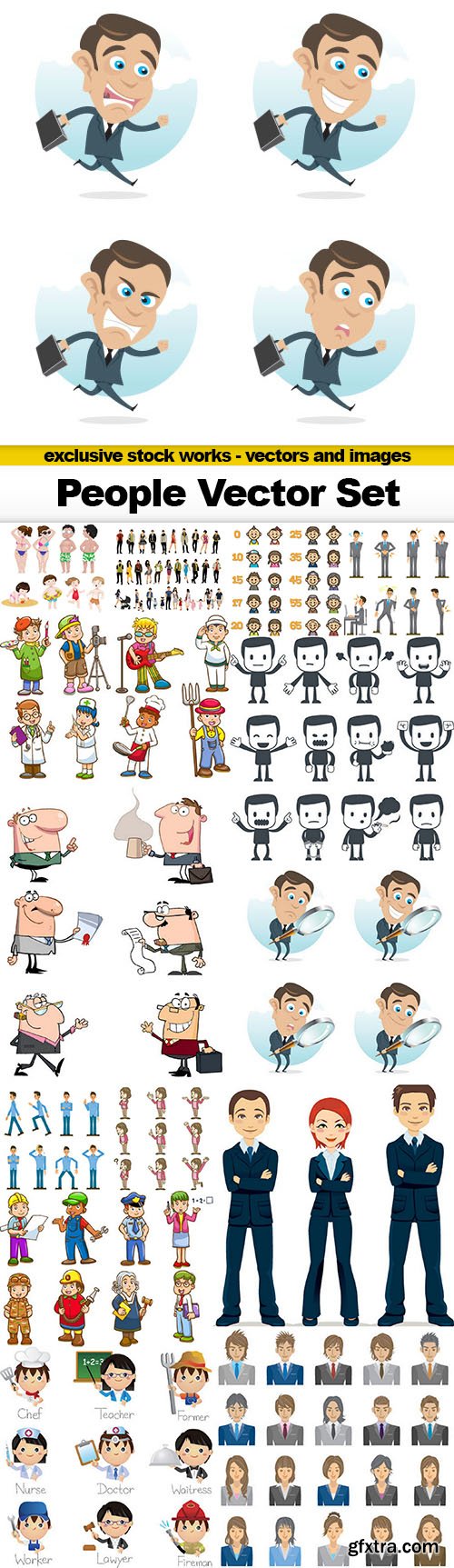 People Vector Set - 15x EPS