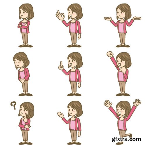 People Vector Set - 15x EPS