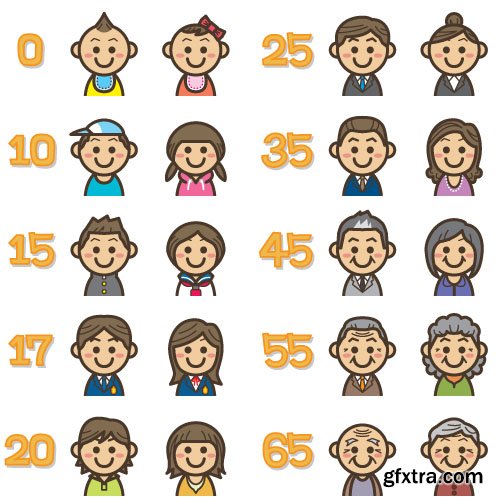 People Vector Set - 15x EPS