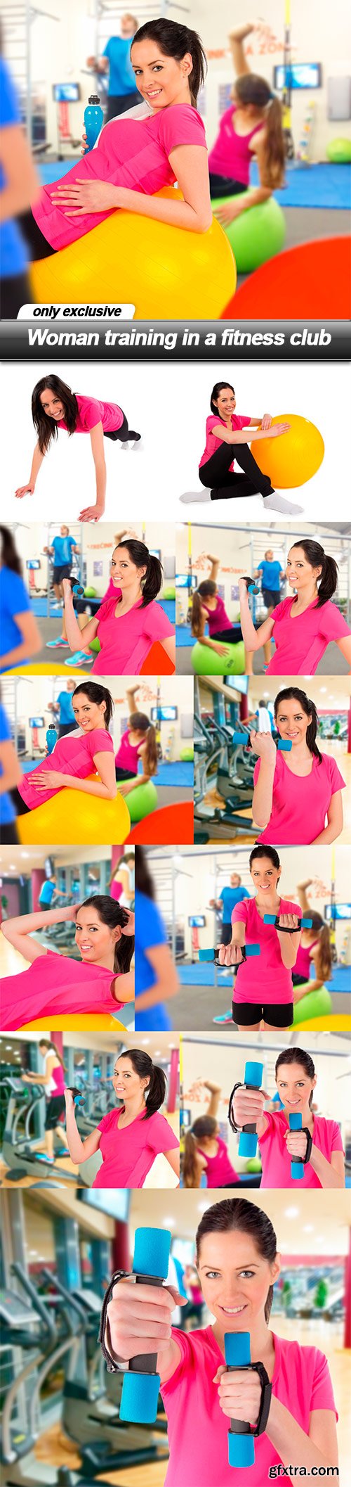 Woman training in a fitness club - 11 UHQ JPEG