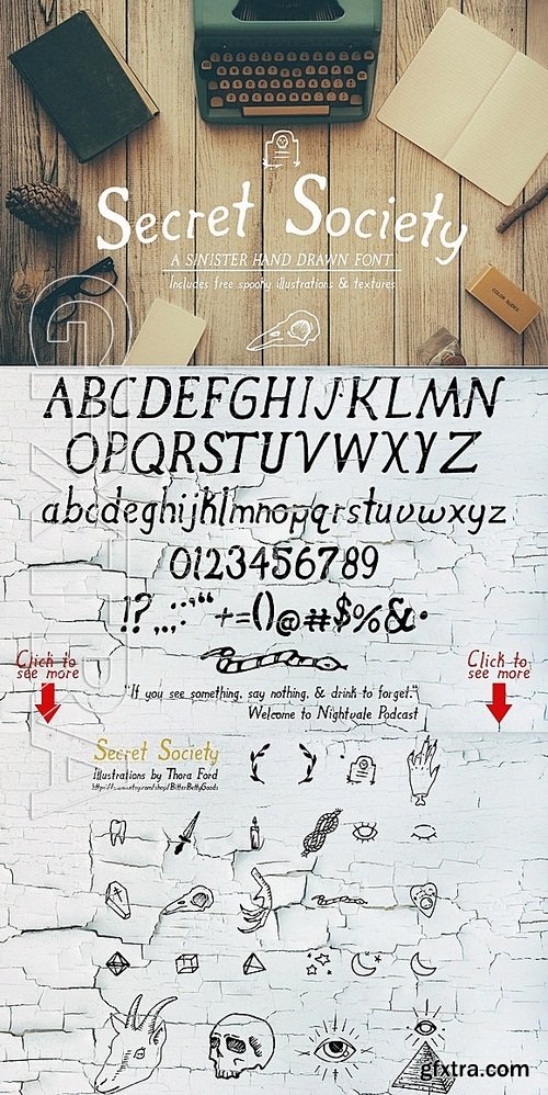 CM - Secret Society Font + Bonus 302257