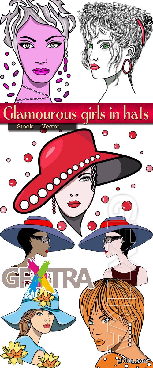 Glamourous girls in hats