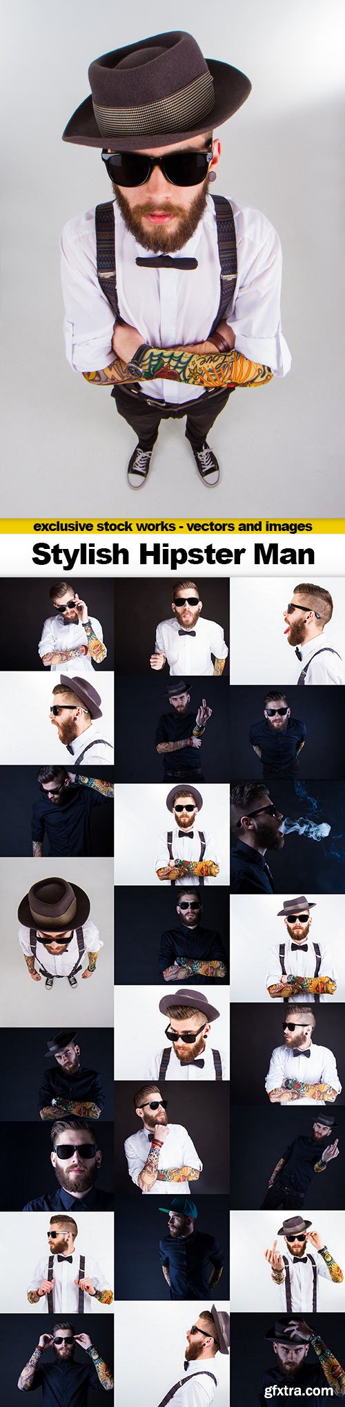 Stylish Hipster Man - 25x UHQ JPEG