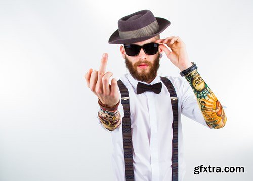 Stylish Hipster Man - 25x UHQ JPEG