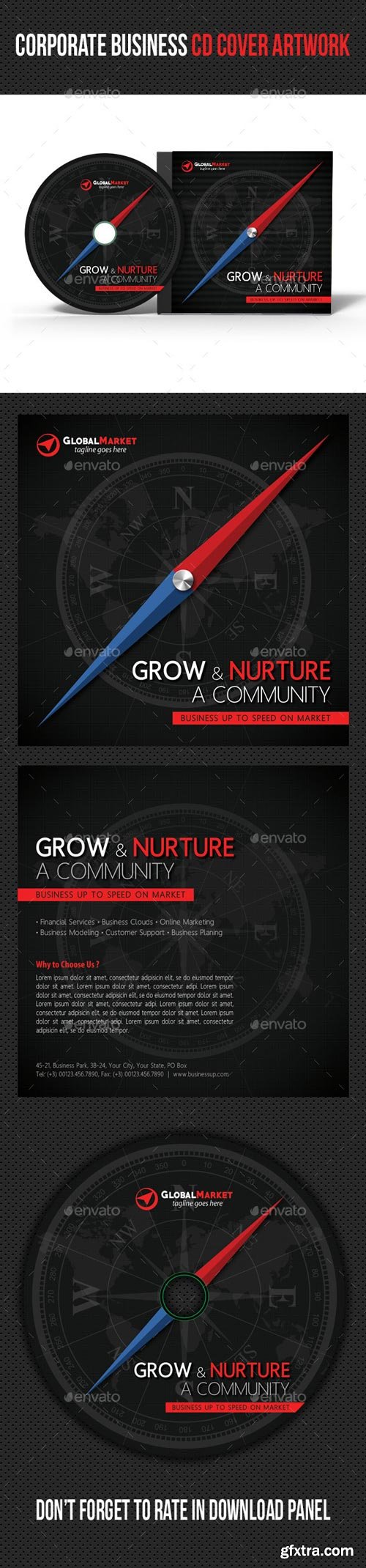 GraphicRiver - Corporate Business CD Cover Artwork - 10987443