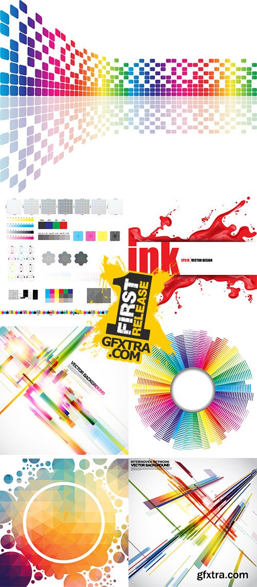 Stock digital printing background Vectors