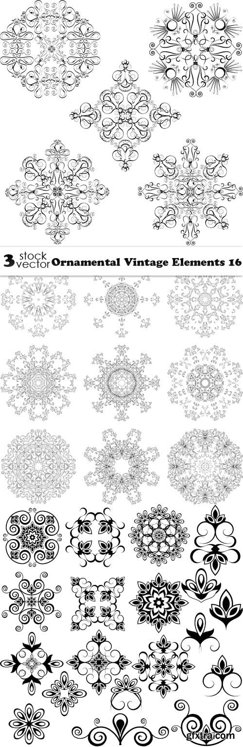 Vectors - Ornamental Vintage Elements 16