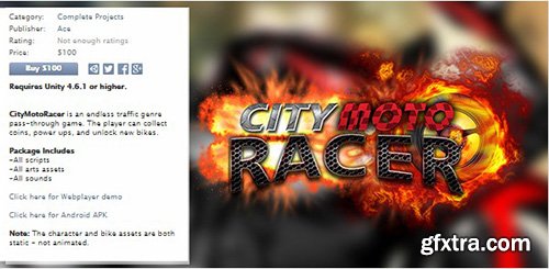 Unity3D - City Moto Racer v1.0.2