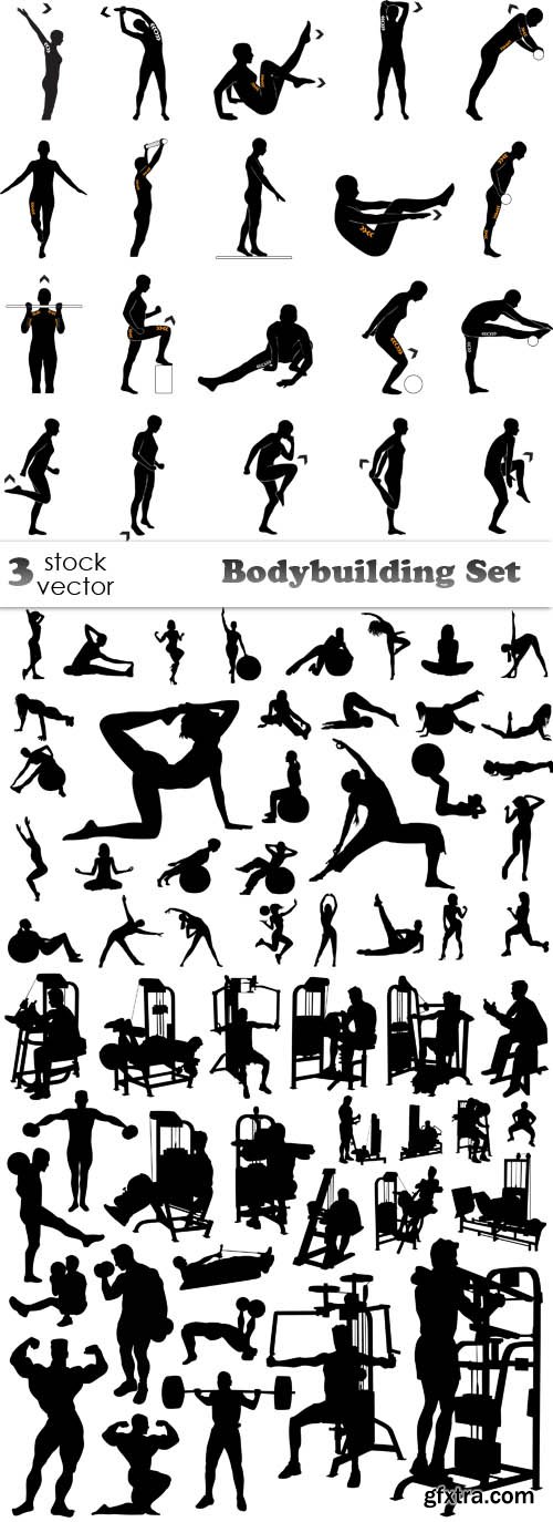 Vectors - Bodybuilding Set