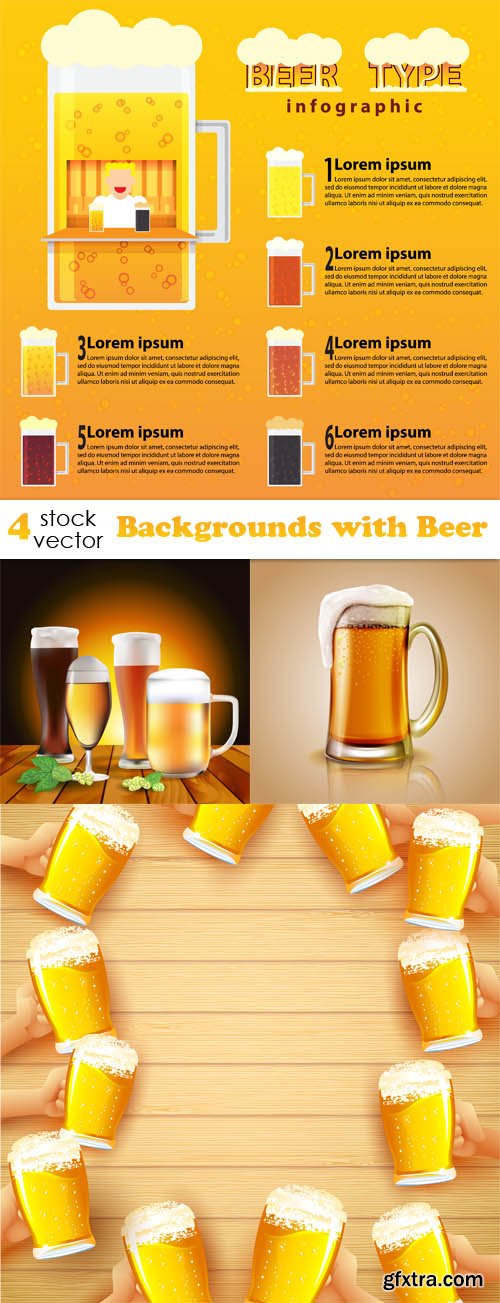 Vectors - Backgrounds with Beer