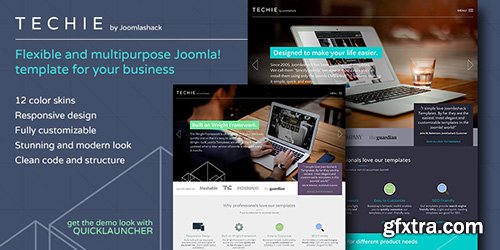 JoomlaShack - Techie v1.0.0 - Flexible and MultiPurpose Joomla 2.5 & 3.x Template