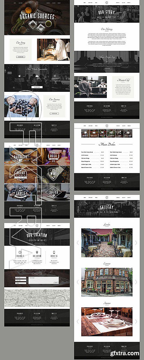 CM - Gastro - Restaurant PSD Template 305898