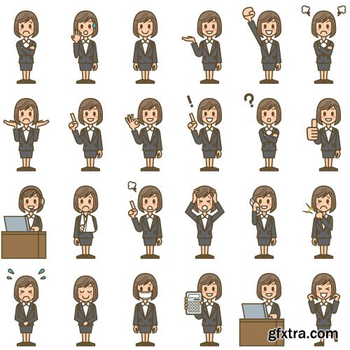 People Vector Set 2 - 15x EPS