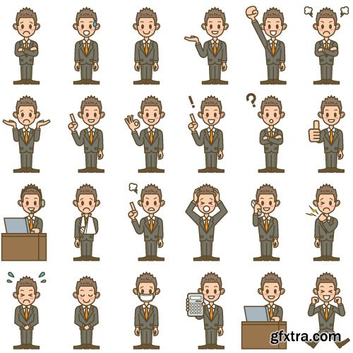 People Vector Set 2 - 15x EPS