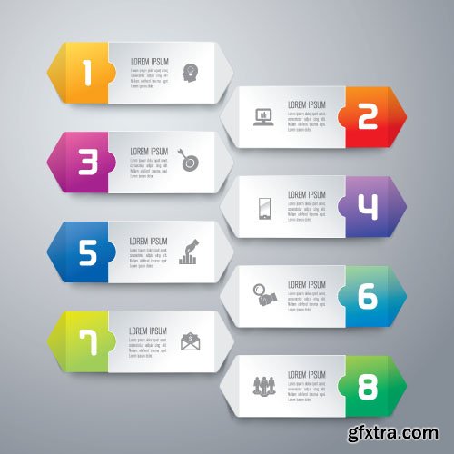 Infographics Vector Elements 4 - 15x EPS