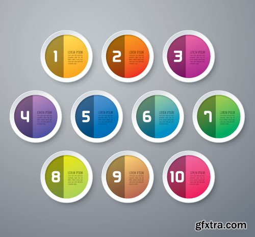 Infographics Vector Elements 4 - 15x EPS