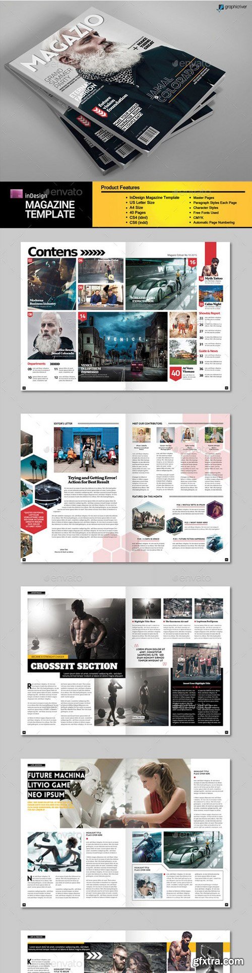 GraphicRiver - 11835583 A4 Letter Magazine Template