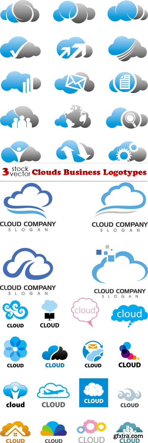 Vectors - Clouds Business Logotypes