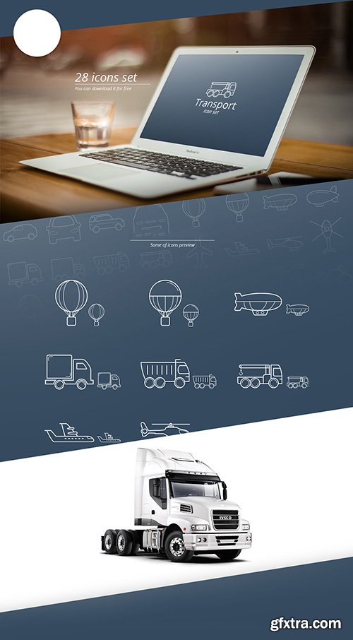 Ai & PNG Web Icons - Transport Icon Set 2015