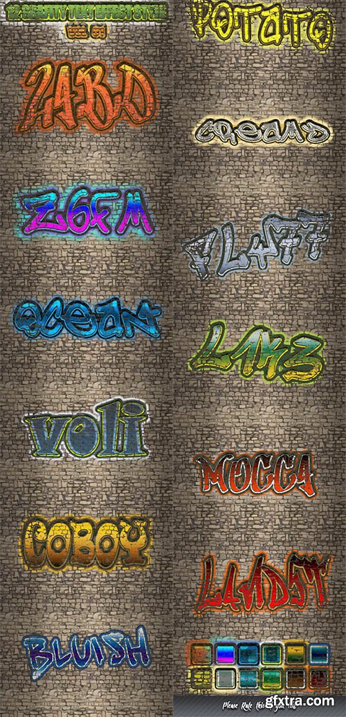 GraphicRiver 12 Grafity Text Effect Style Vol 2 11915109