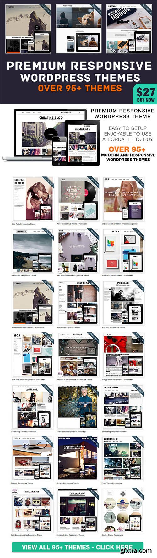 MightyDeals - 95+ Premium Responsive WordPress Themes