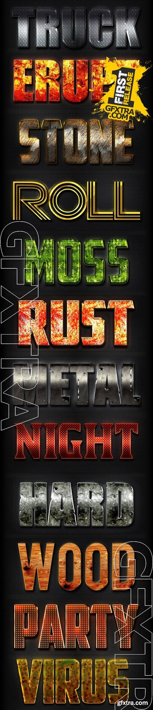 12 Photoshop Text Effect Styles Vol 2 - GraphicRiver 10158678