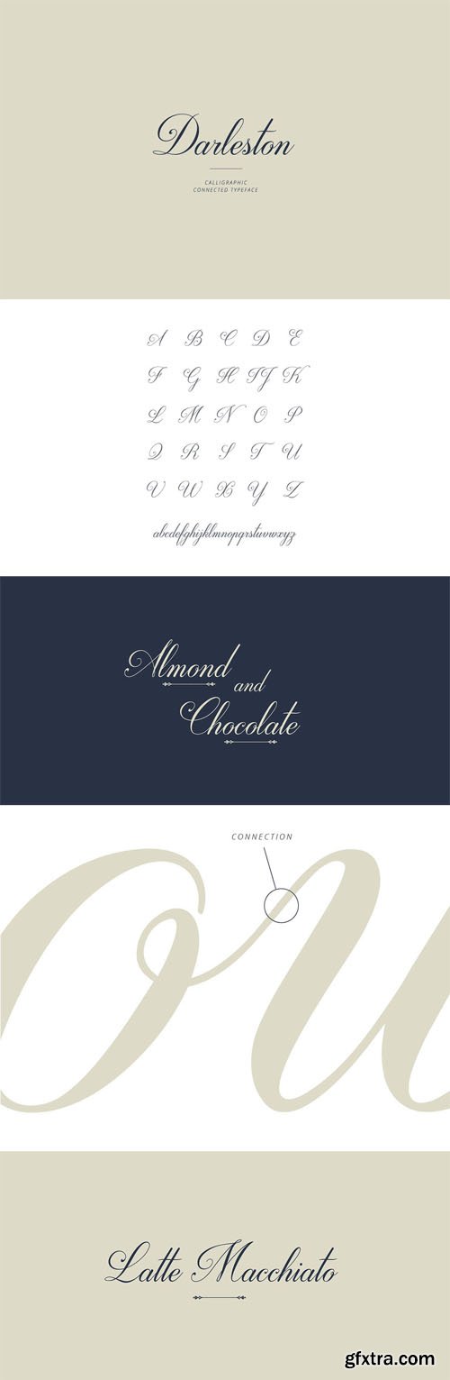 Darleston Calligraphic Typeface Font