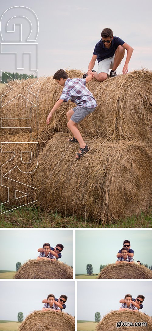 Stock Photos - Children in a field