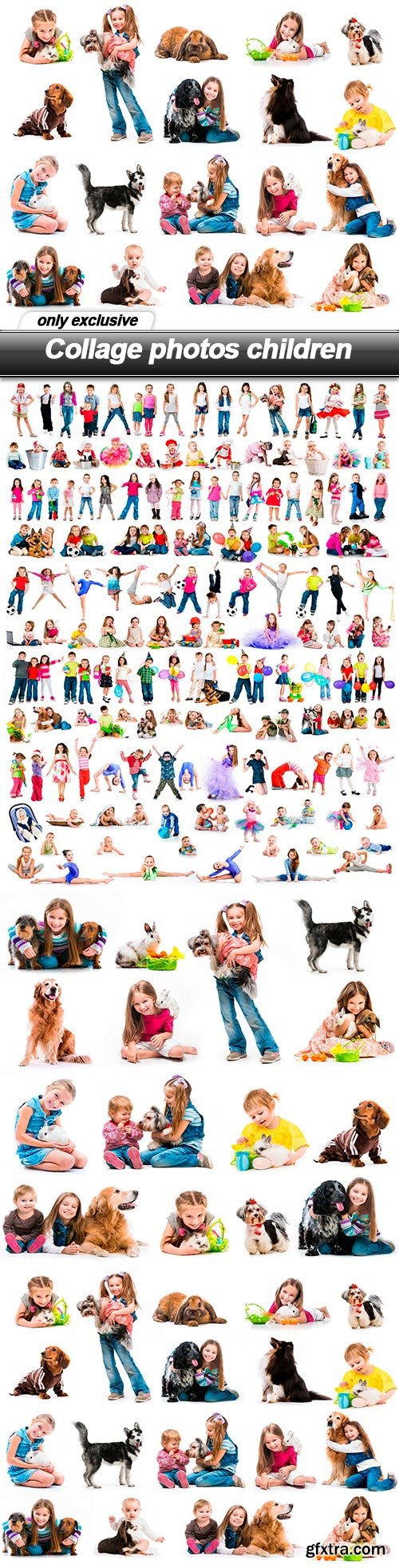 Collage photos children - 3 UHQ JPEG