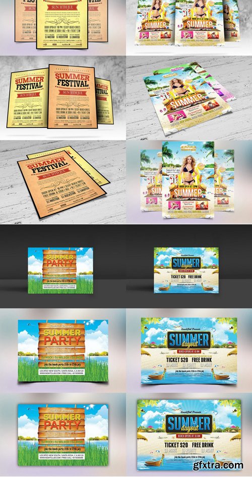 CM - BIG BUNDLE Summer Party Flyer 299418