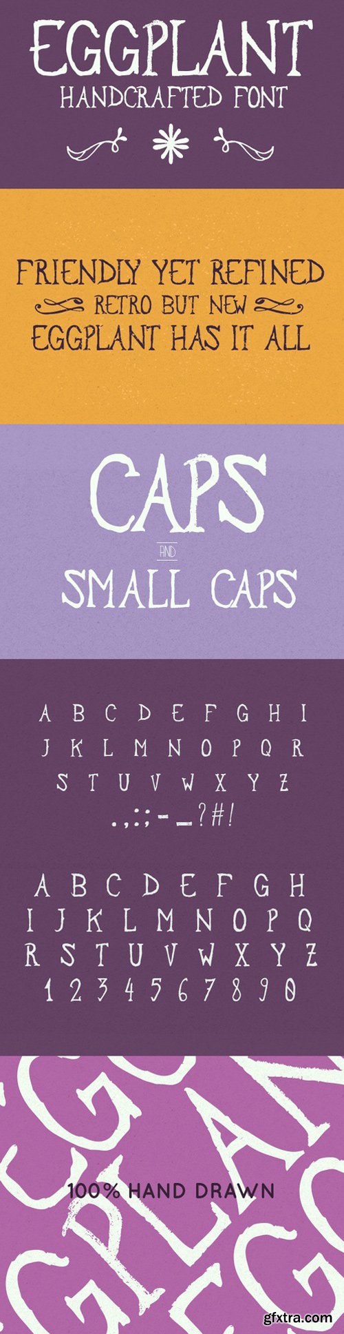 Eggplant hand drawn Font