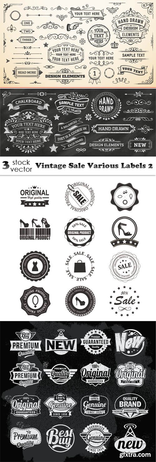 Vectors - Vintage Sale Various Labels 2