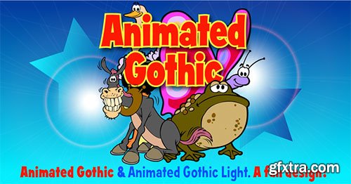 Animated Gothic - Fun Designed for Kid's Stuff OTF $70