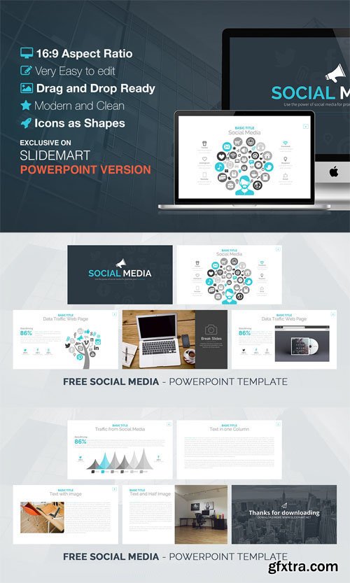 Social Media Powerpoint Presentation Template