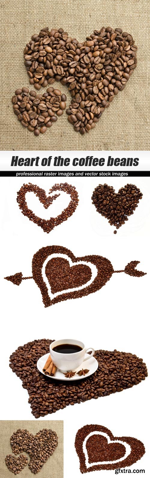 Heart of the coffee beans