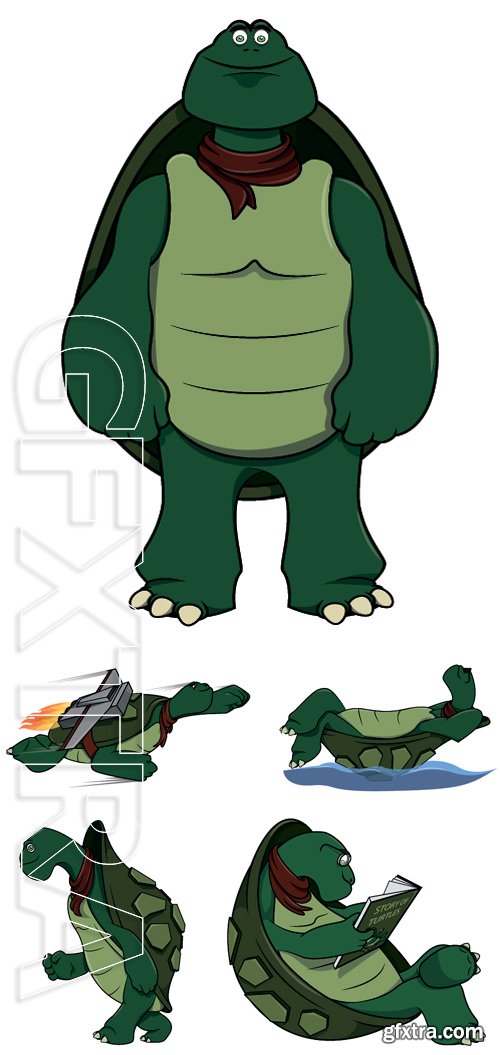 Stock Vectors - Turtle cartoon illustration