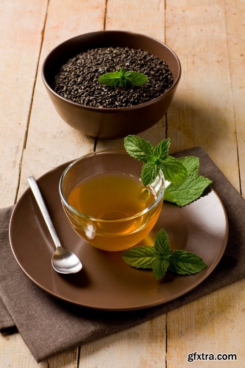 Delicious Green Mint Tea - 5 UHQ JPEG