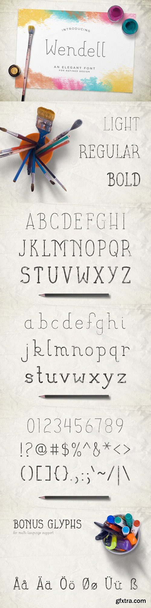 CM - Wendell Font Family 308955