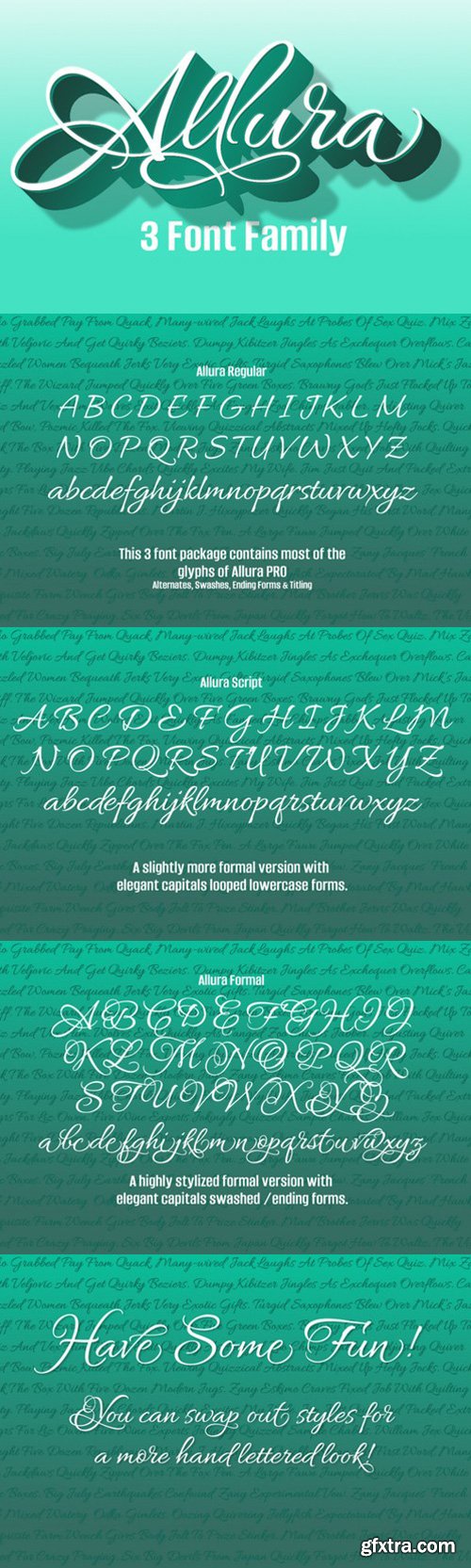 CM - Allura 3 Font Package 309048