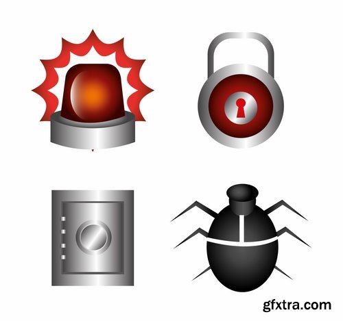 Collection of vector logo picture business icon company security system 25 Eps